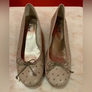 French Sole Elda low heel ballet style - 9, taupe, EUC